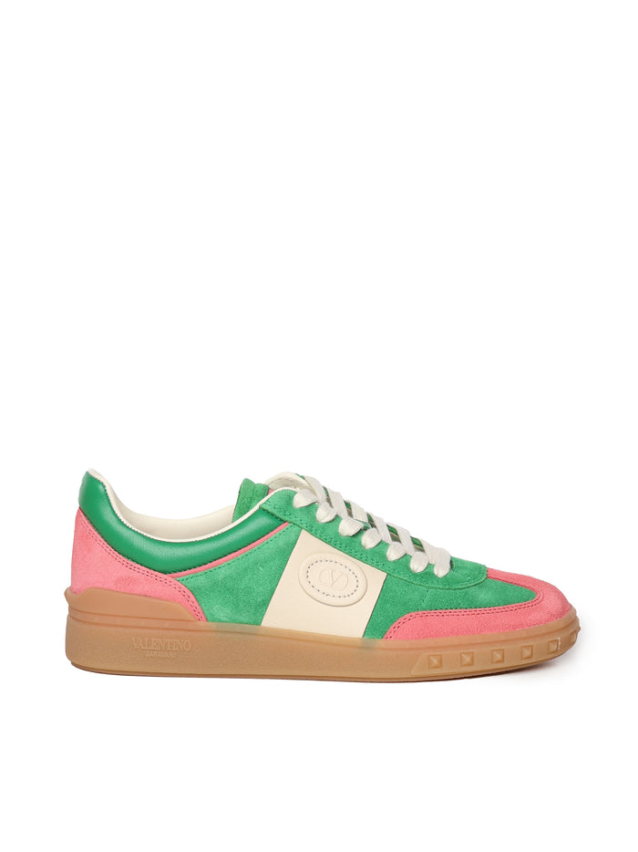 Valentino Garavani Sneakers Pink, Green Suede