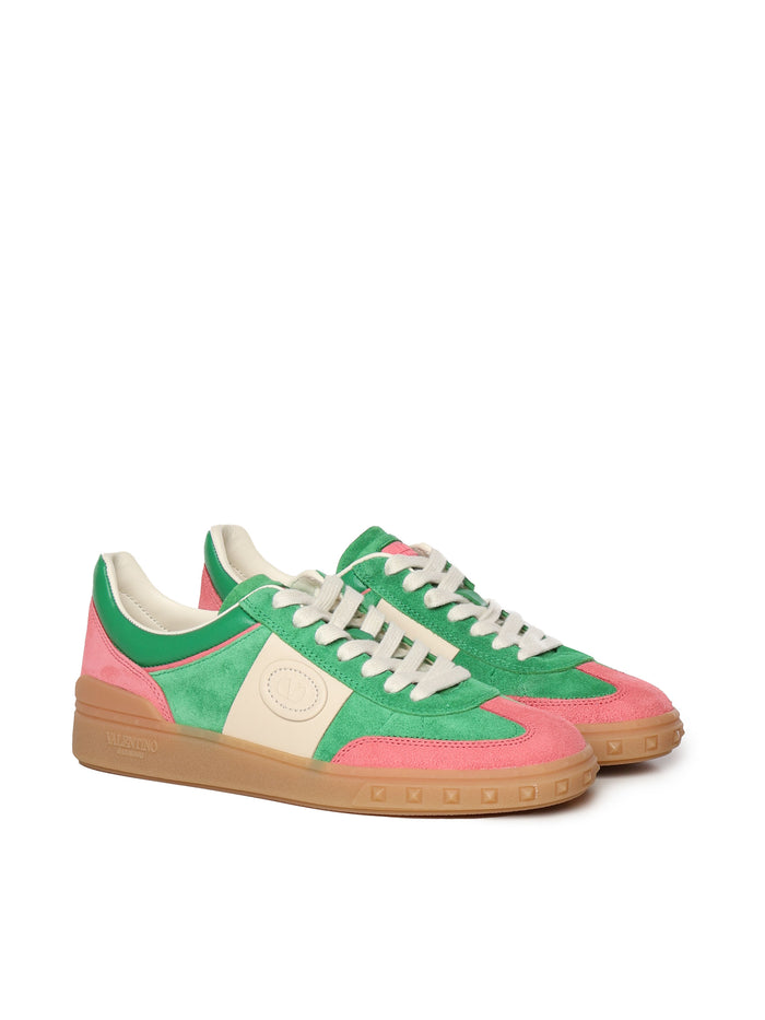 Valentino Garavani Sneakers Pink, Green Suede