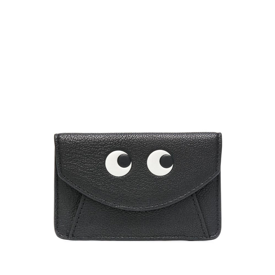Anya Hindmarch Wallet Black Calf Leather: & Purses