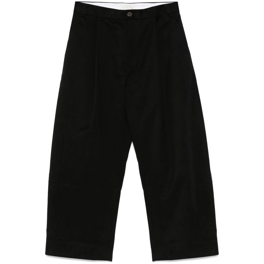 Tapered Trousers Nicholson Black Cotton