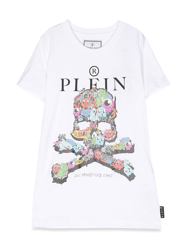 Maxi T-Shirt Skull White Cotton T-shirts