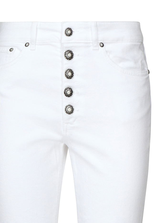 Dondup Jeans White Cotton