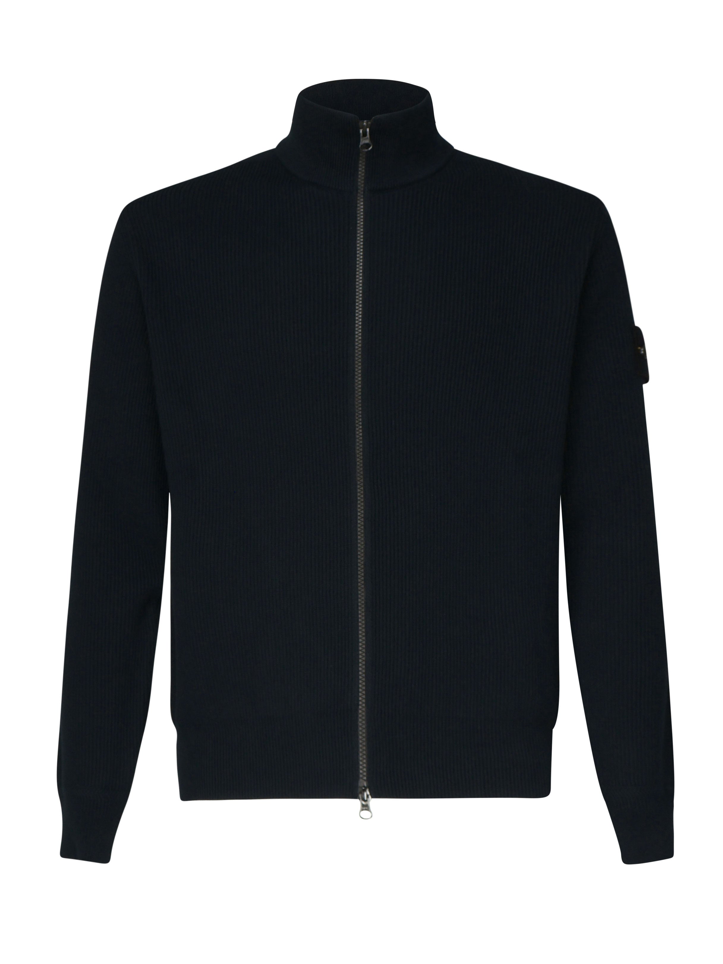 Stone Island Sweaters Blue Cotton