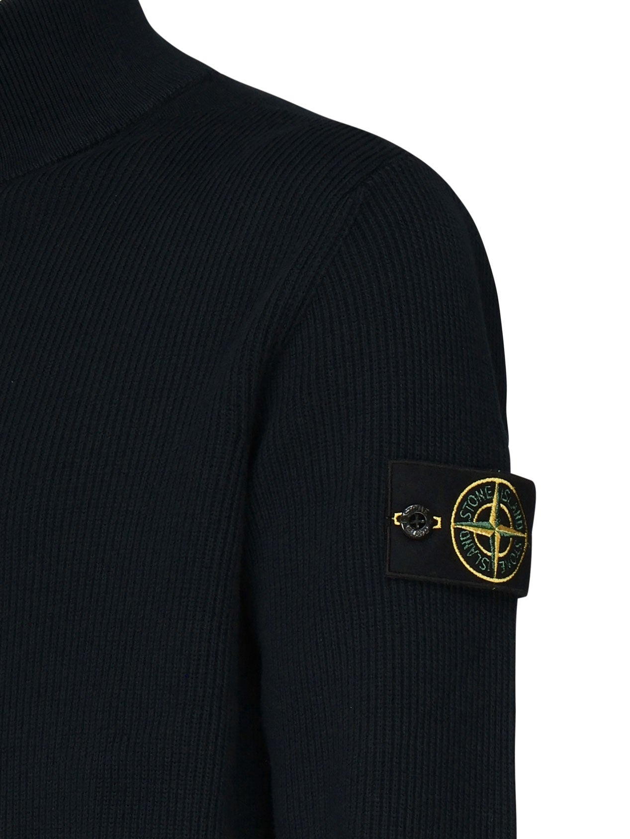Stone Island Sweaters Blue Cotton