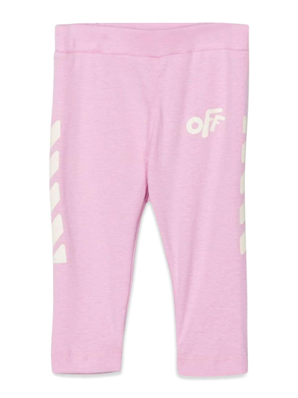 Leggings Rounded Pink Cotton Trousers