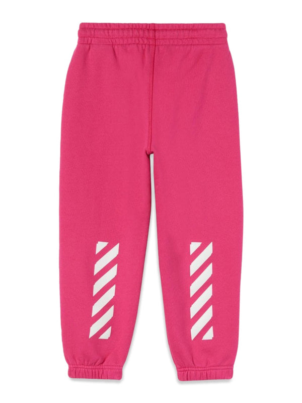 Sweat Pant Rubber Arrow Fuchsia Cotton Trousers