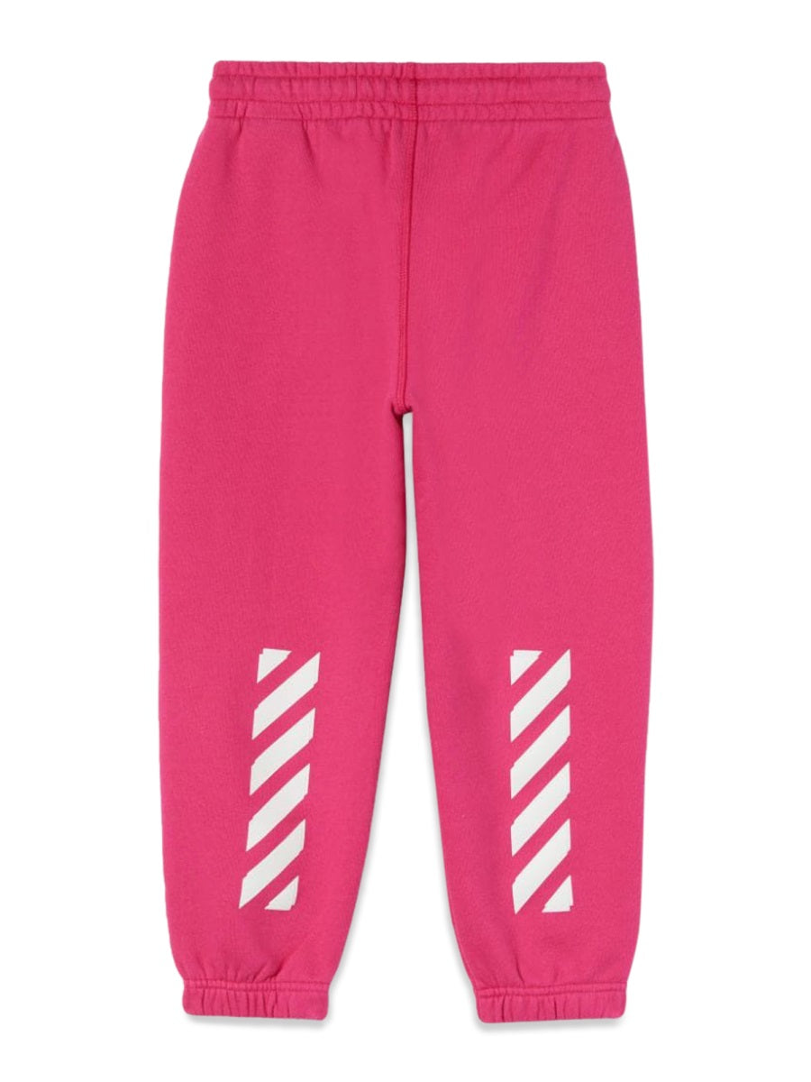 Sweat Pant Rubber Arrow Fuchsia Cotton Trousers