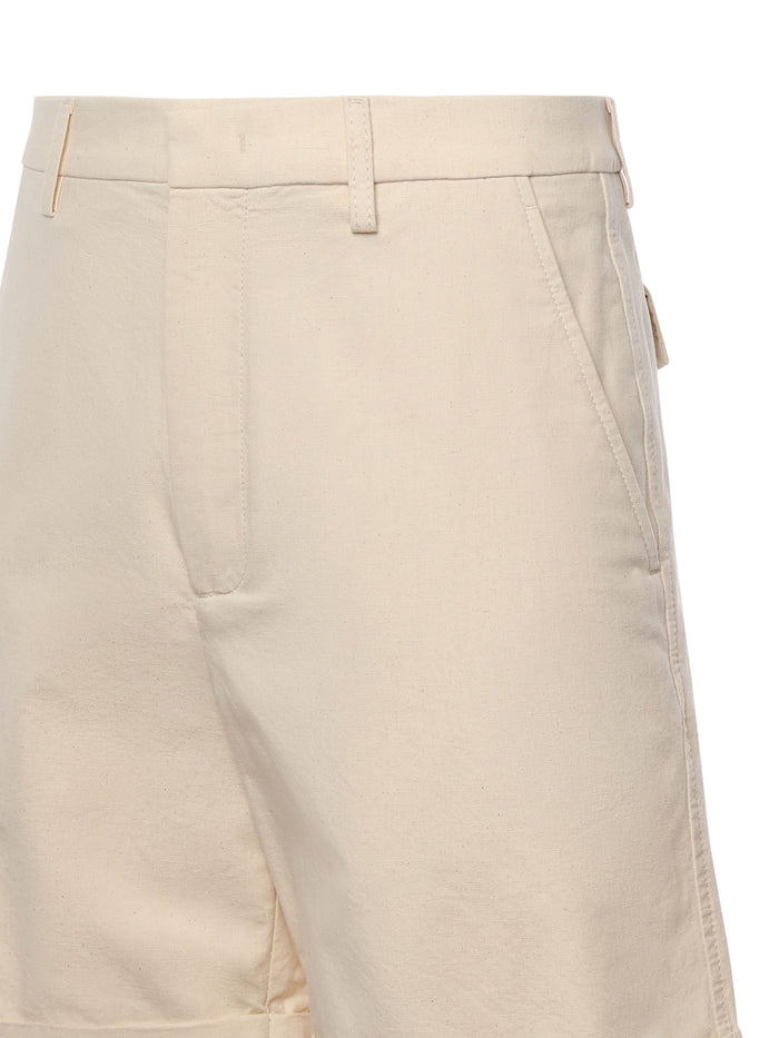 Valentino Garavani Shorts Beige Cotton