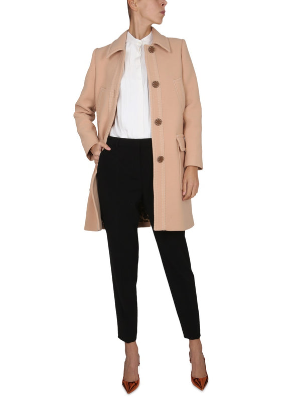 Virgin Wool Coat Beige Trench & Raincoats