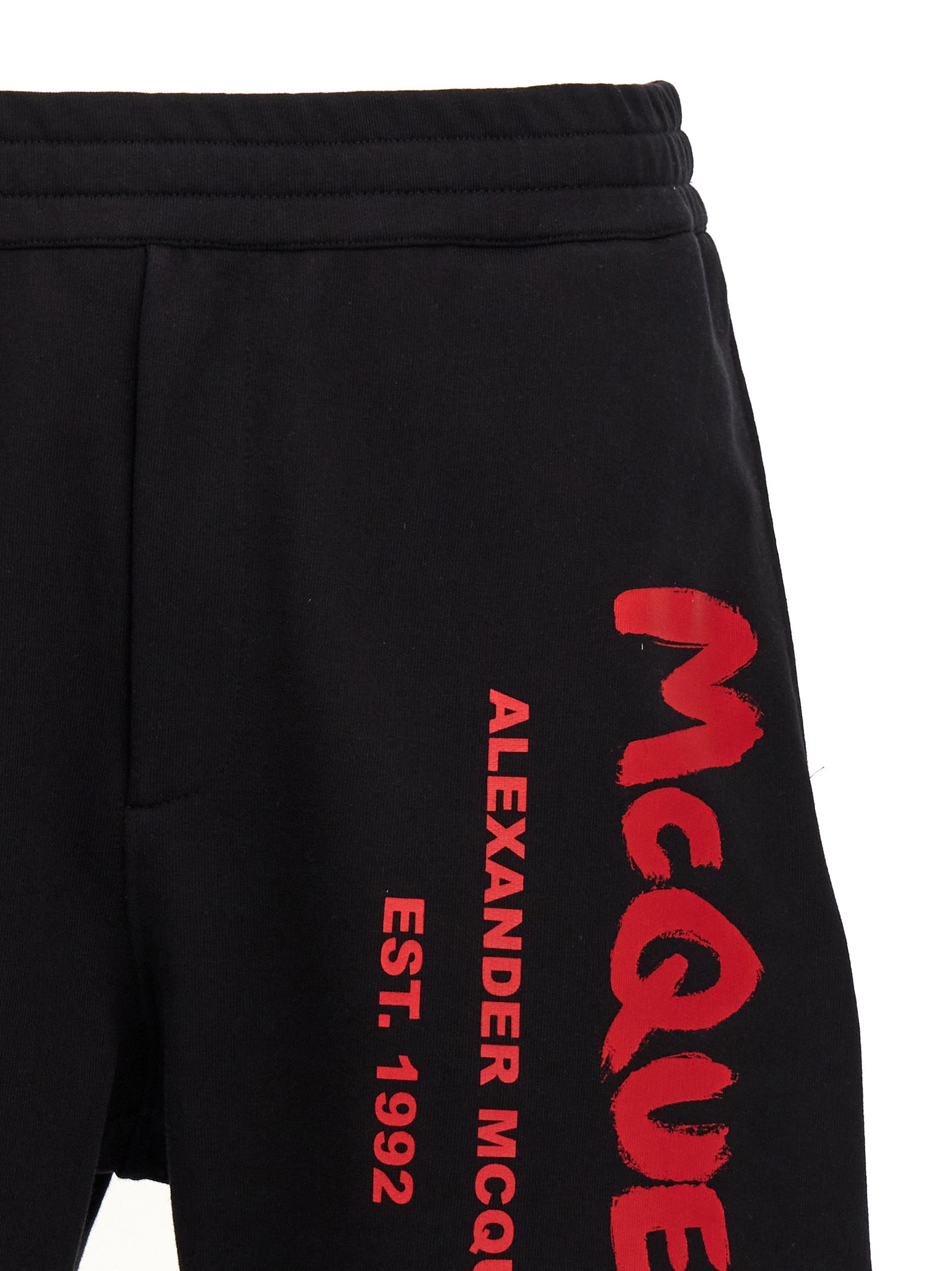 Graffiti bermuda shorts Black Cotton Bermuda