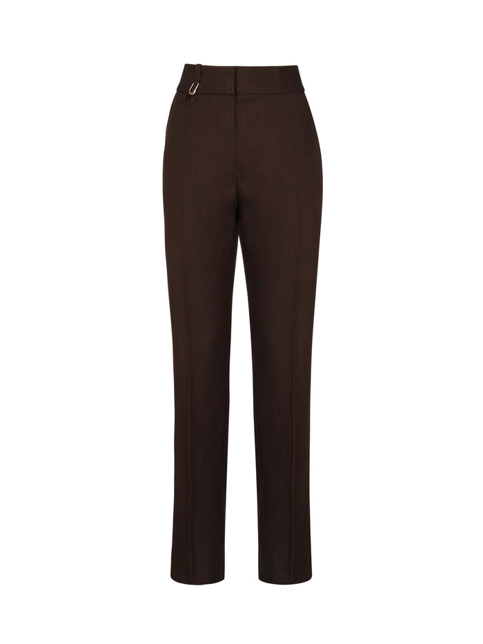 JACQUEMUS RTW Dark Brown Viscose