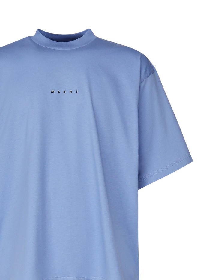 Marni T-Shirts And Polos Blue Cotton