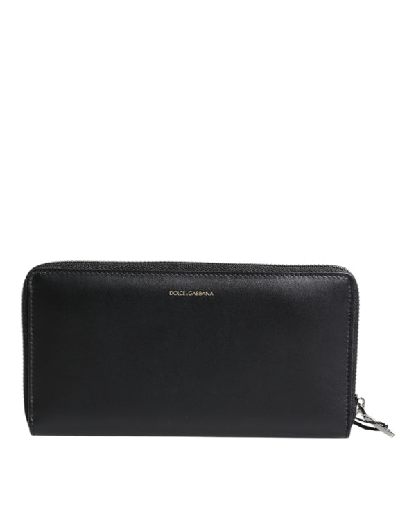 Dolce & Gabbana 70% Calfskin 30% Land Snake wallet in black