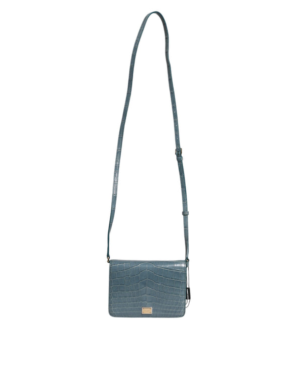 Dolce & Gabbana 80% Crocodile crossbody bag in green