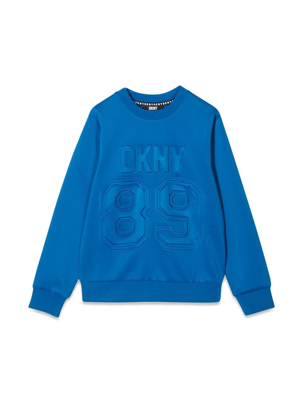 Crewneck Sweatshirt Blue Cotton Sweatshirts