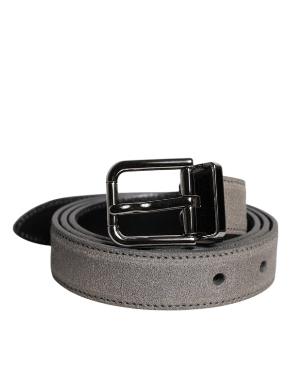 Dolce & Gabbana 100% Leather belt in gray