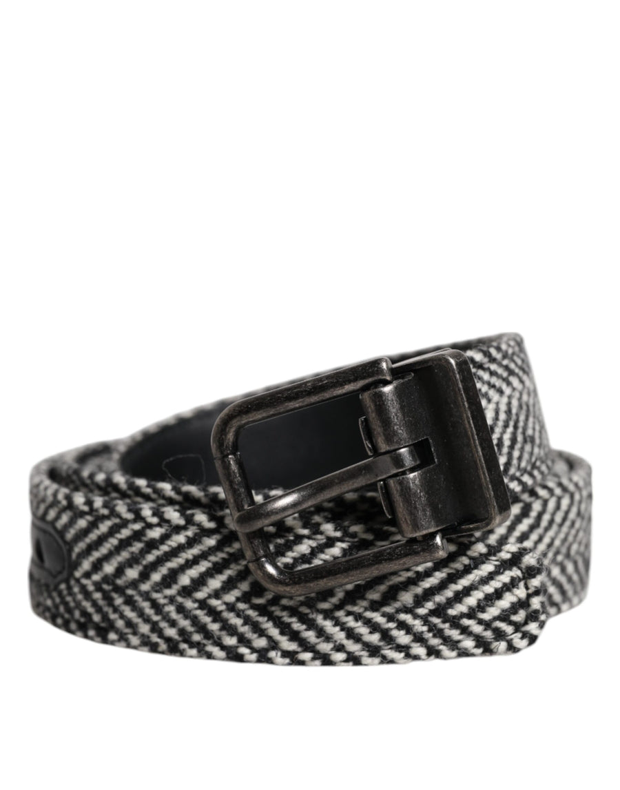 Dolce & Gabbana 90% Virgin Wool belt in black