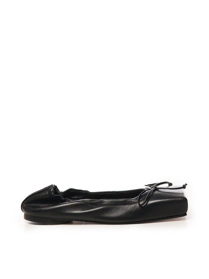 Jacquemus Flat Shoes Black Lambskin