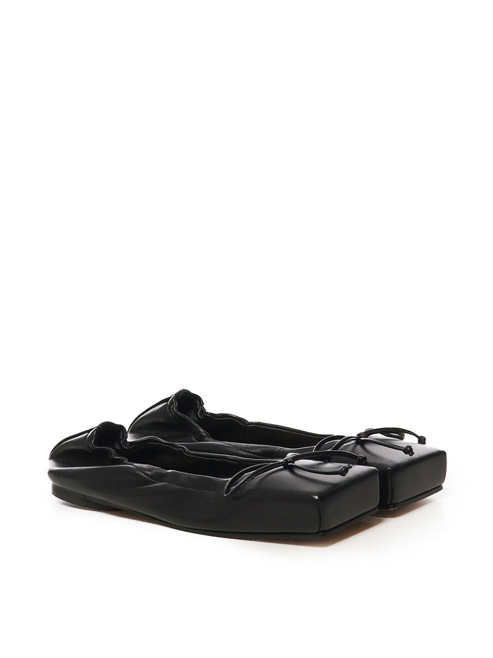 Jacquemus Flat Shoes Black Lambskin