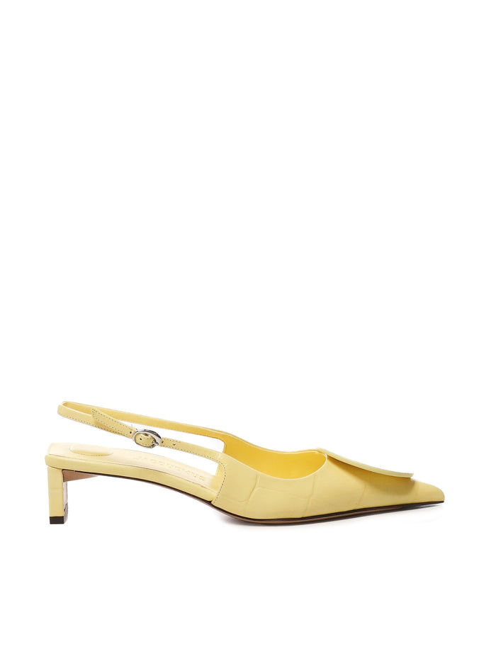 Jacquemus With Heel Yellow Calfskin