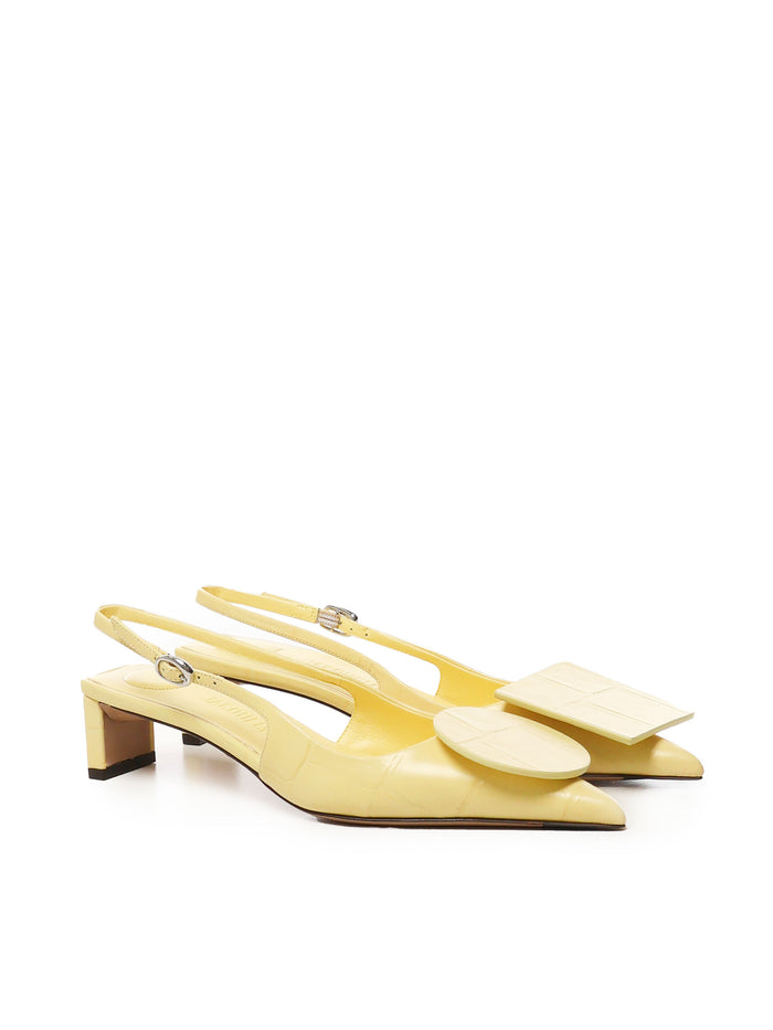 Jacquemus With Heel Yellow Calfskin
