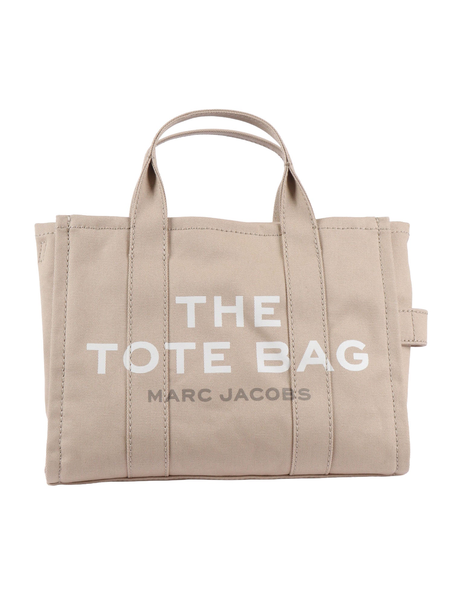 THE MEDIUM TOTE Beige Cotton Handbag