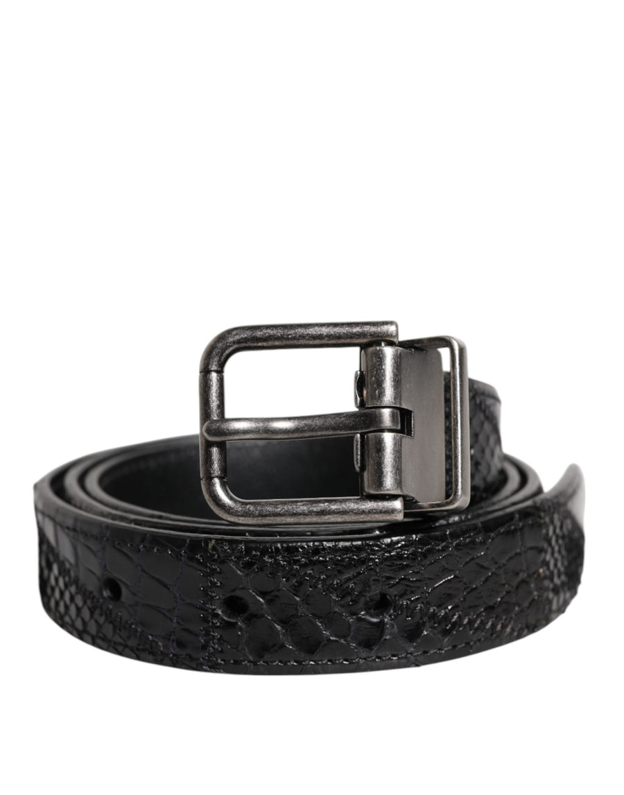 Dolce & Gabbana Exotic Leather belt in black