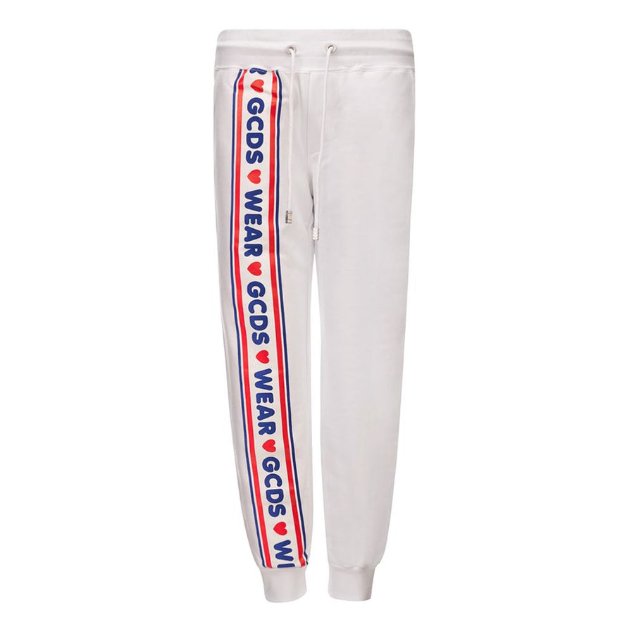 GCDS 100% Cotton joggers in white