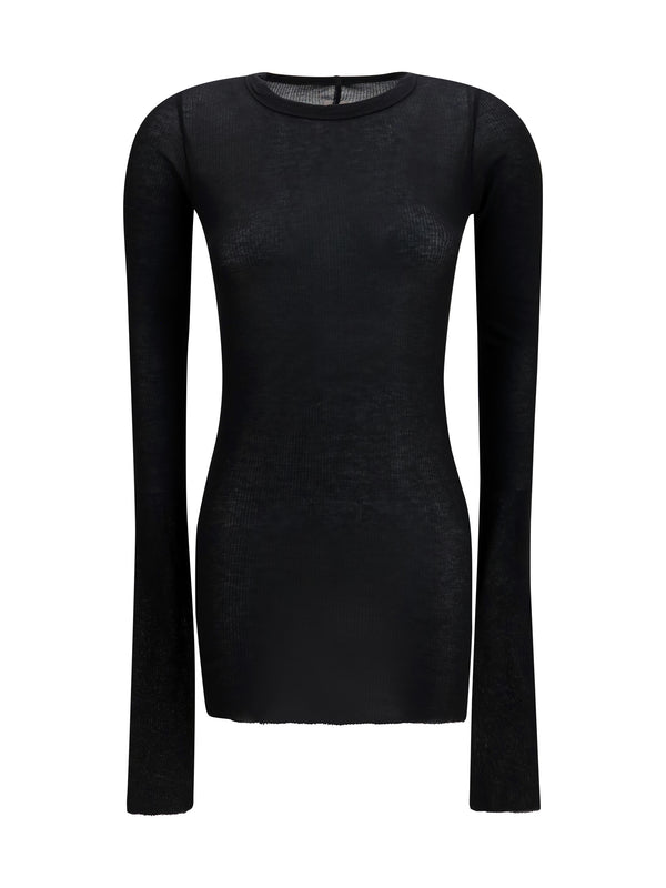 Rick Owens 88% Viscose; 12% Silk sweater in black