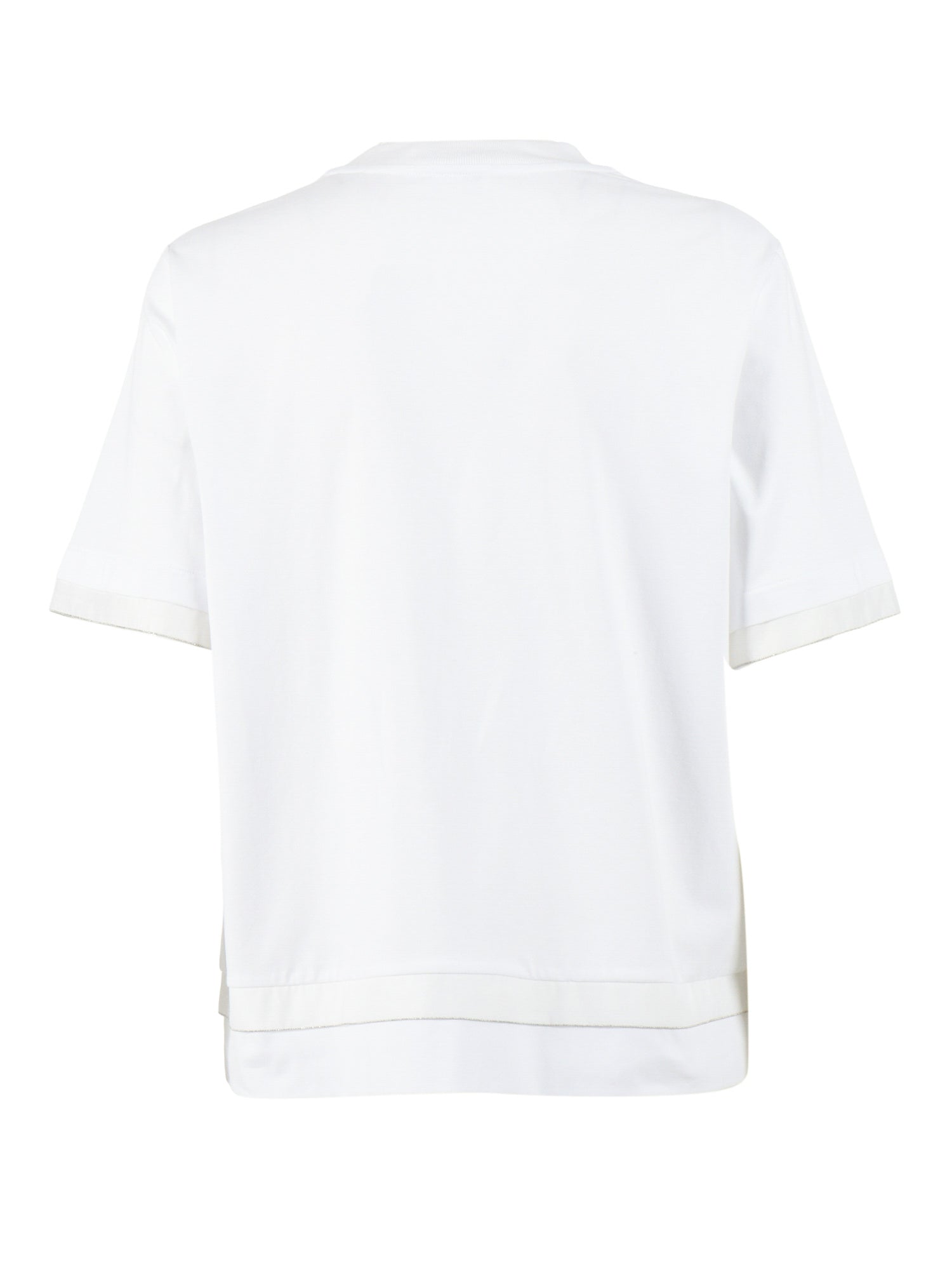 BLOUSE White Cotton Elastane Shirt