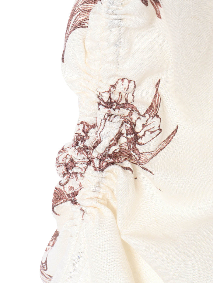 White top with prints Linen Viscose