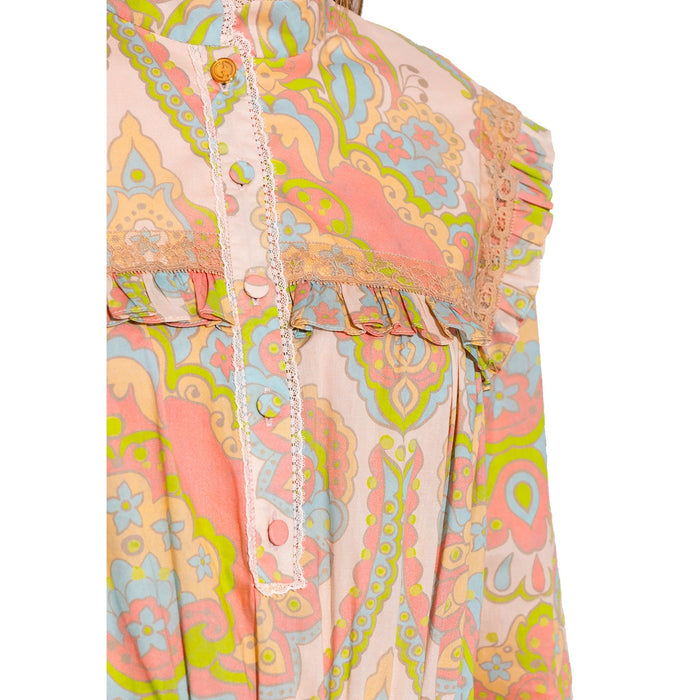 Fiorito Floral Dress Pink Cotton