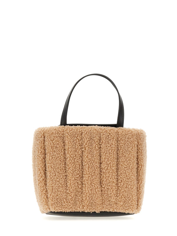 Aria Tote Bag Beige Recycled Polyester Shoulder