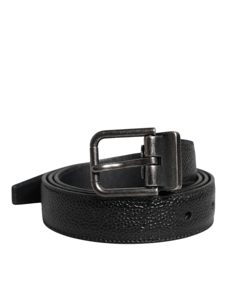Dolce & Gabbana 100% Calf Leather belt in black