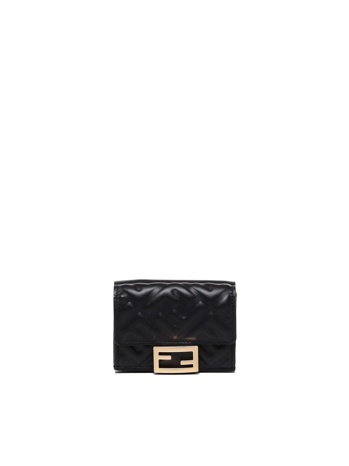 Fendi Wallets Black Lambskin