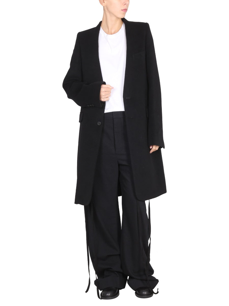 Celine Coat Black Wool Viscose Trench & Raincoats