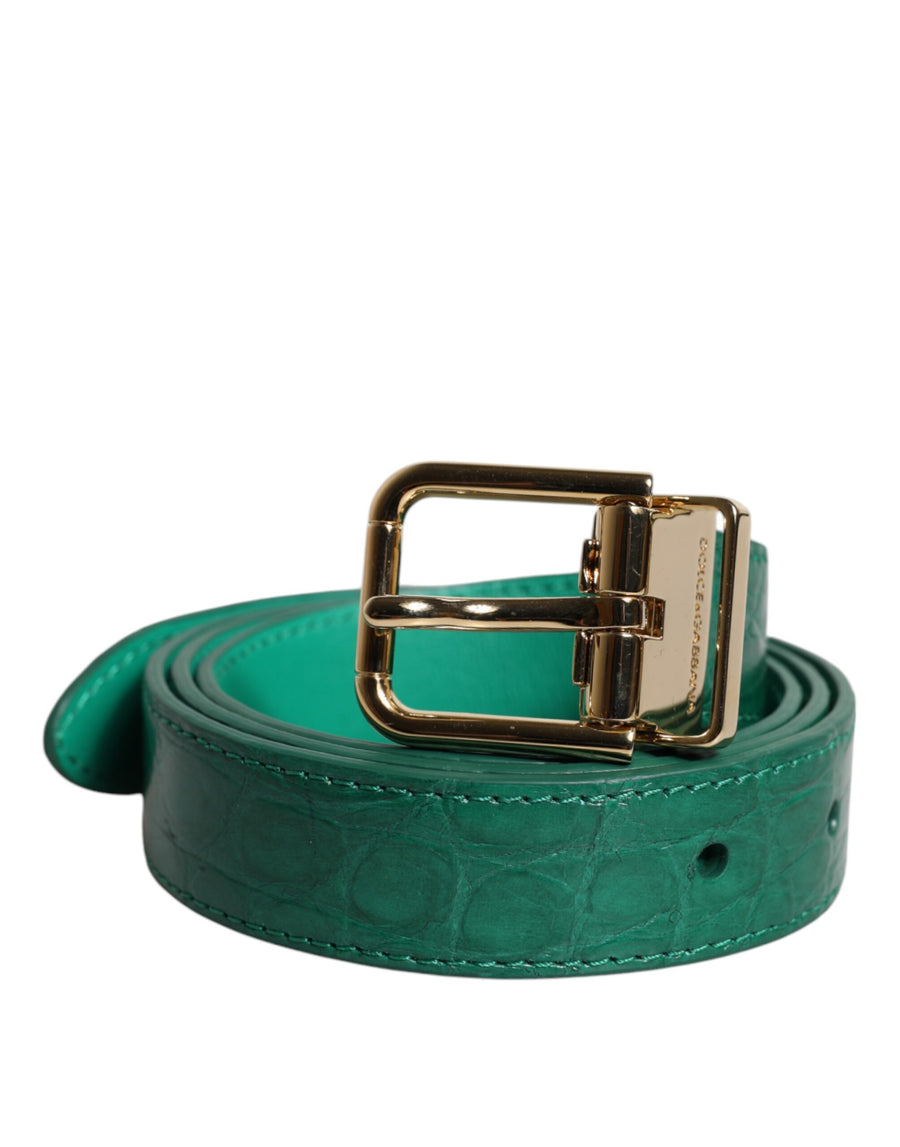 Dolce & Gabbana Leather belt in green