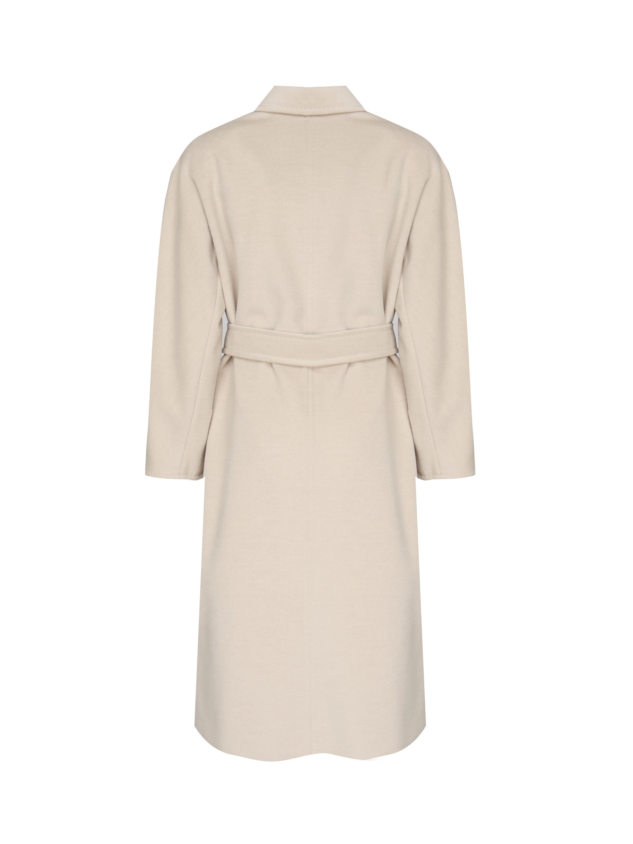 Max Mara Coats Beige Virgin Wool