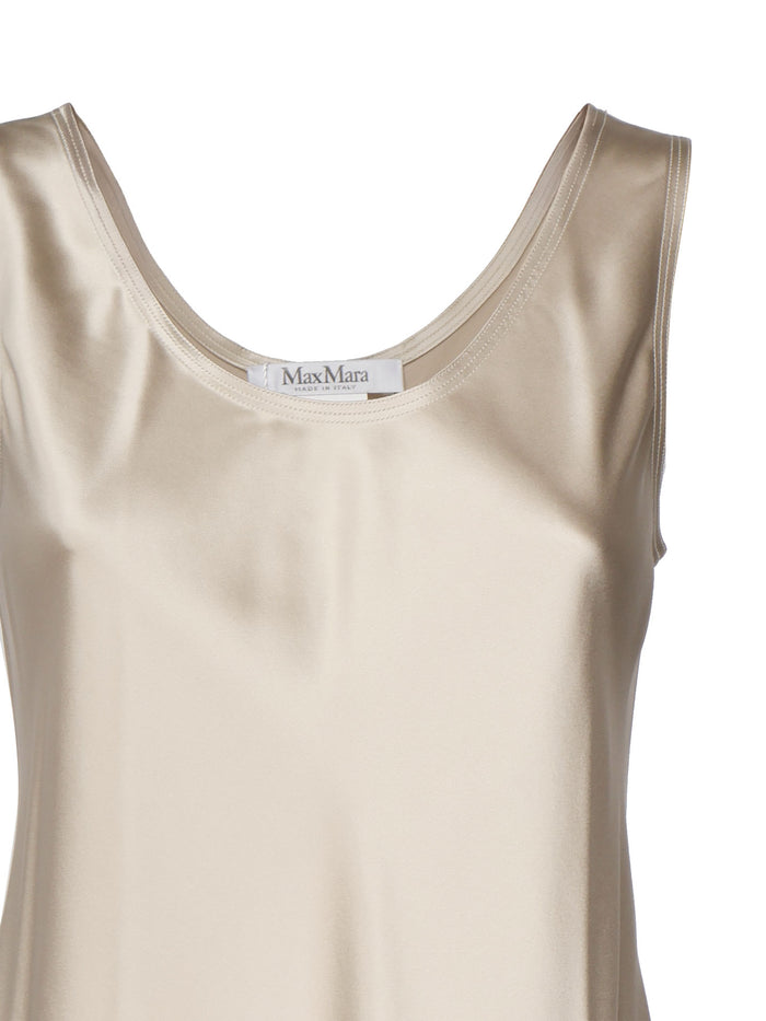 Max Mara Dresses Beige Silk