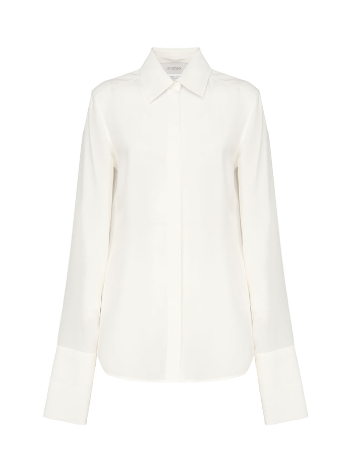 Sportmax Shirts White Silk