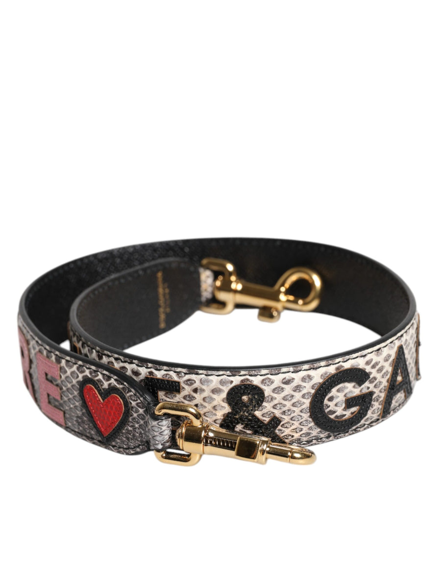 Dolce & Gabbana 90% Python Leather shoulder bag in multicolor