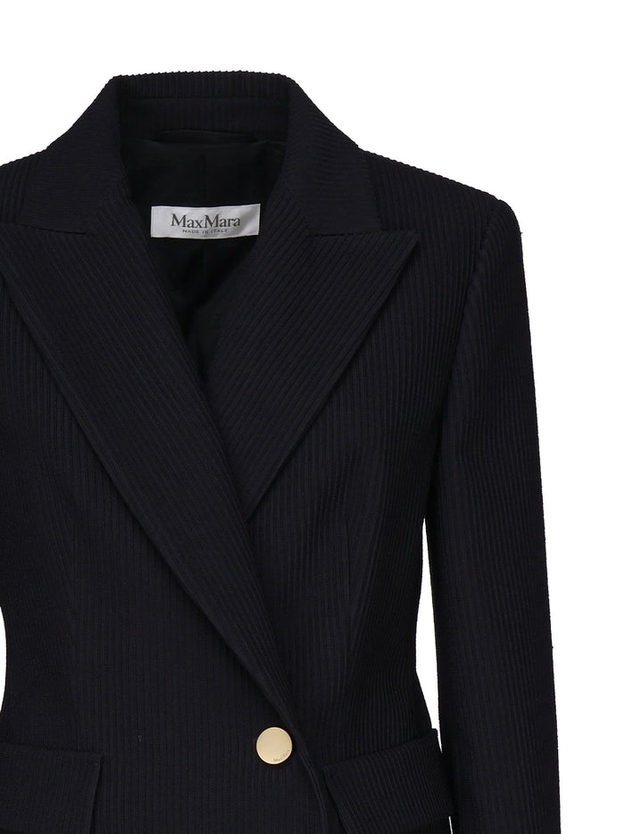 Max Mara Jackets Blue Virgin Wool