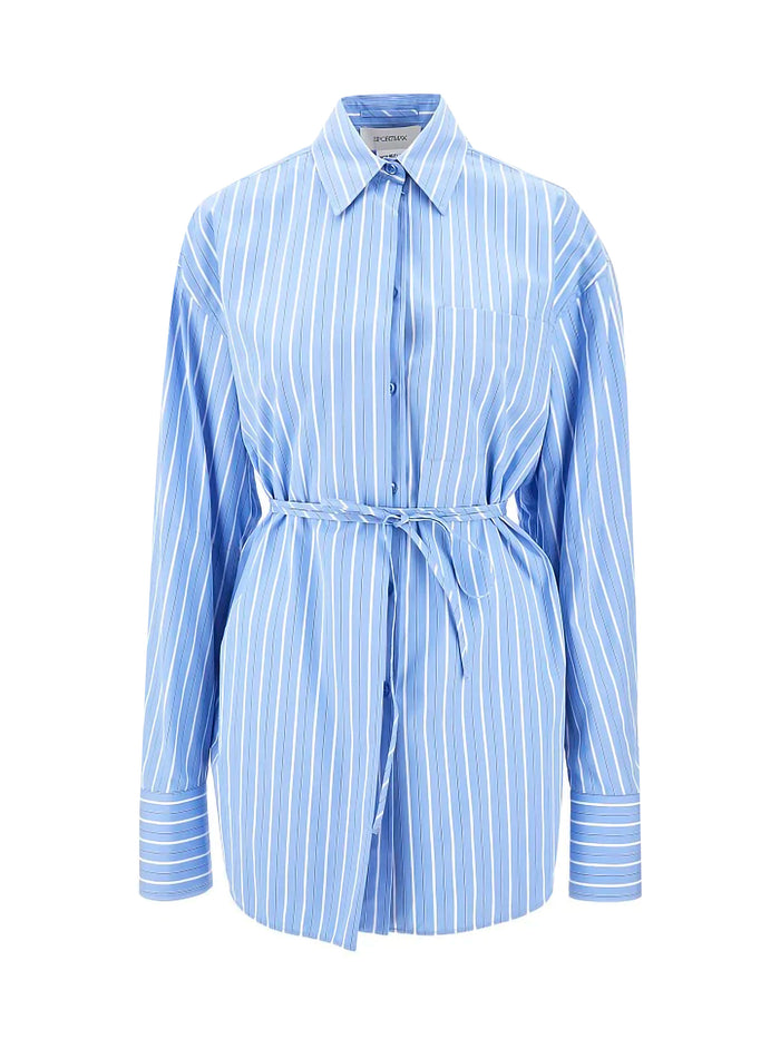Sportmax Shirts Blue Cotton