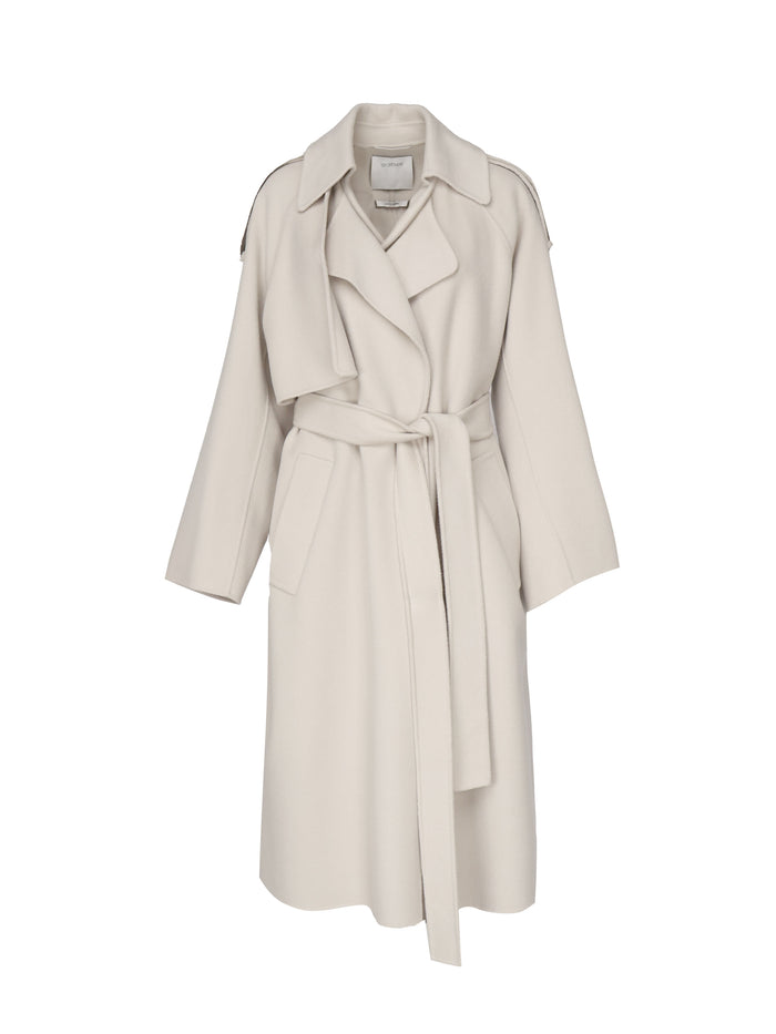 Sportmax Coats Grey Virgin Wool