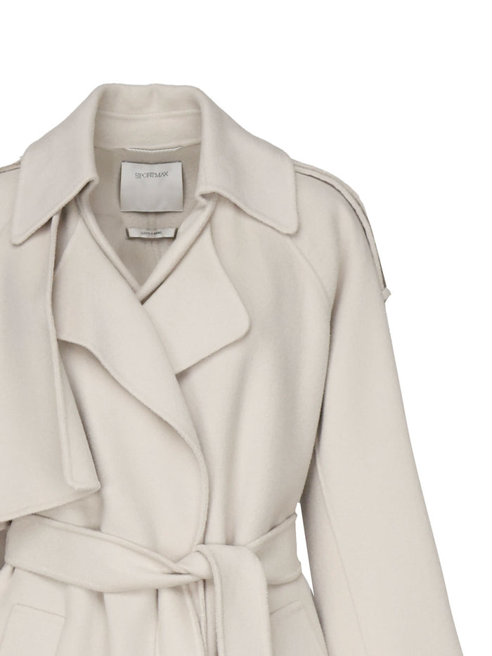 Sportmax Coats Grey Virgin Wool
