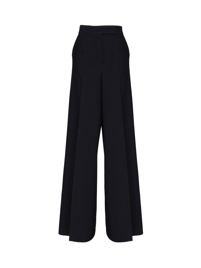 Max Mara Rtw Blue Virgin Wool