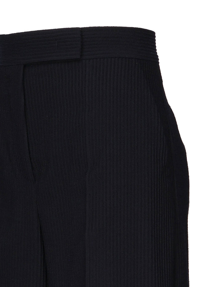 Max Mara Rtw Blue Virgin Wool