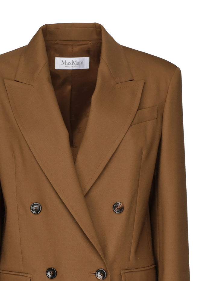 Max Mara Jackets Brown Virgin Wool