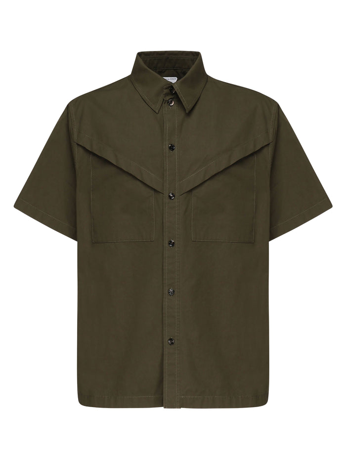 Bottega Veneta Shirts Khaki Cotton