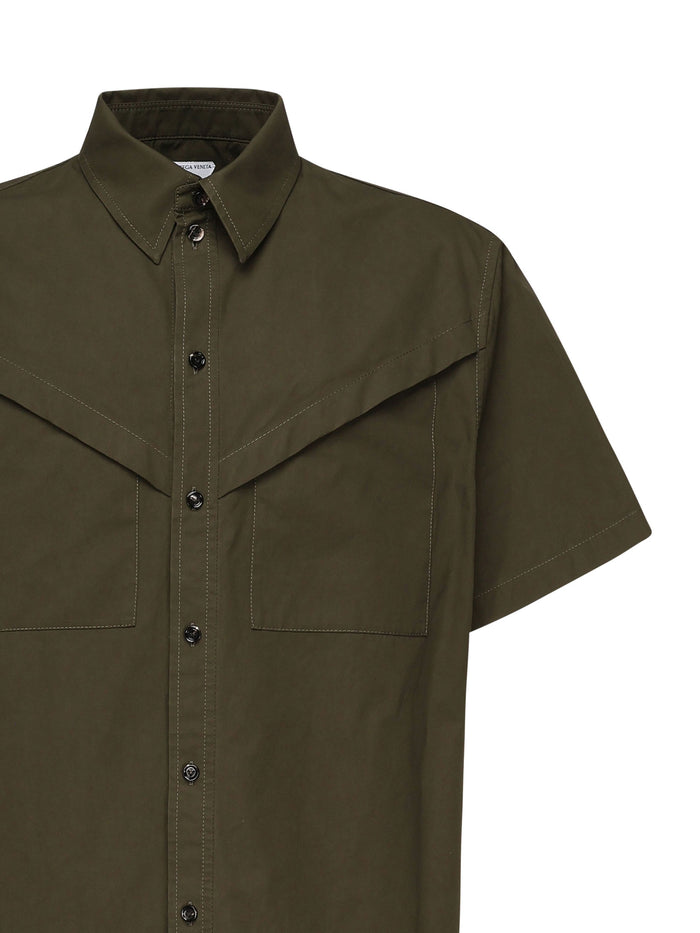 Bottega Veneta Shirts Khaki Cotton